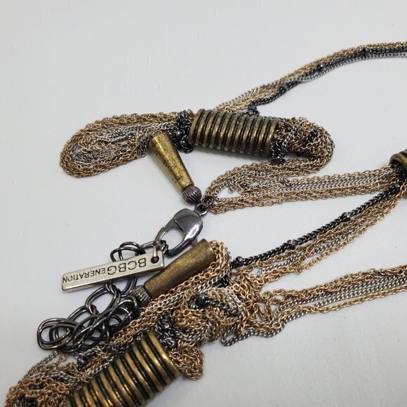 BCBG Generation Chain Mixed Metals Gold Tone Silve - Picture 7 of 8
